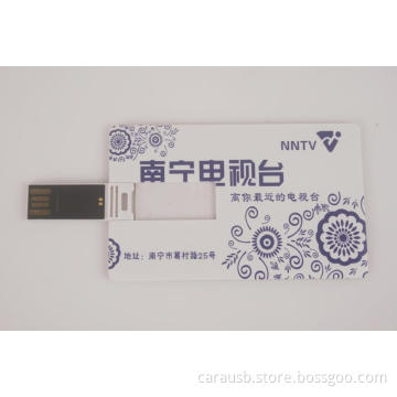 Nanning Television custom gift card Usb pendrive gifts to viewers and listeners supplied by CaraUSB